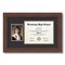 ArtToFrames 8.5x11 inch Diploma Frame with 6" x 8" Inch Image Opening - Framed with Black and Gold Mats, Comes with Regular Acrylic and Sawtooth Hanger for Wall Hanging (DT-8.5x11)